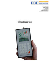 PCE Instruments FMD 6 Bedienungsanleitung