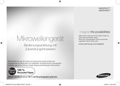 Samsung MG23F301TAK Bedienungsanleitung Mit Zubereitungshinweisen