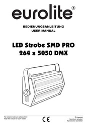 EuroLite LED Strobe SMD PRO 264x5050 DMX Bedienungsanleitung