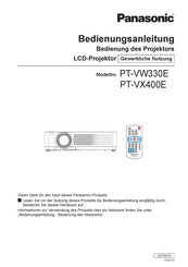 Panasonic PT-VW330 Bedienungsanleitung