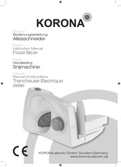 Korona 25500 Bedienungsanleitung