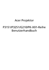 Acer P3251 Serie Benutzerhandbuch