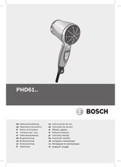 Bosch PHD61 serie Gebrauchsanleitung