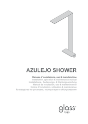 glass 1989 AZULEJO SHOWER Installations-, Bedienungs- & Wartungsanleitung