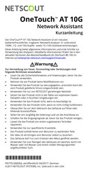 NETSCOUT OneTouch AT 10G Kurzanleitung