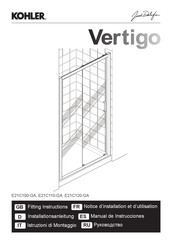 Kohler Vertigo E21C110-GA Installationsanleitung