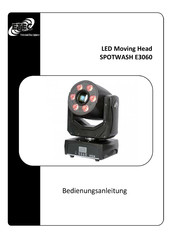 Etec LED Moving Head SPOTWASH E3060 Bedienungsanleitung