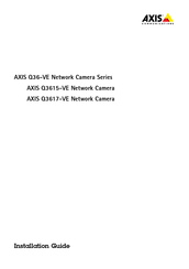 Axis Communications Q36-VE Serie Installationsanleitung