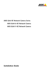 Axis Communications Q3617-VE Installationsanleitung