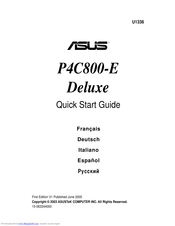Asus P4C800-E Deluxe Schnellstartanleitung