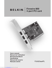 Belkin FireWire 800 ExpressCard Benutzerhandbuch