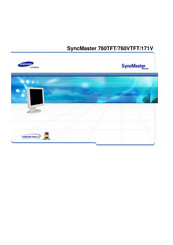 Samsung SyncMaster 760VTFT Bedienungsanleitung