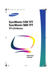 Samsung SyncMaster 560V TFT Bedienungsanleitung