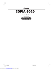 Olivetti COPIA 9020 Bedienungsanleitung