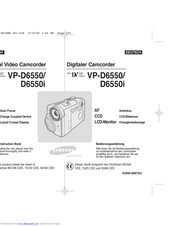 Samsung Electronics VP-D6550i Bedienungsanleitung