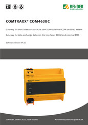 Bender COMTRAXX COM463BC Kurzanleitung