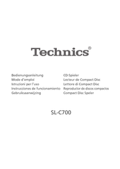 Technics SL-C700 Bedienungsanleitung
