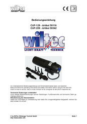 WilTec CUP-359 Bedienungsanleitung