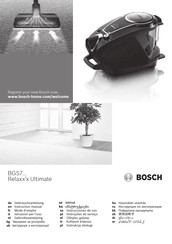 Bosch Relaxx'x Ultimate BGS7 serie Gebrauchsanleitung