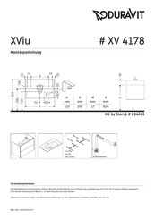 Duravit XViu XV 4178 Montageanleitung