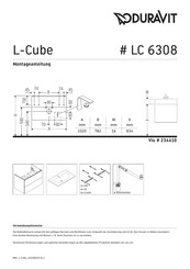 Duravit L-Cube LC 6308 Montageanleitung