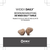 Widex Dream D-CIC Bedienungsanleitung
