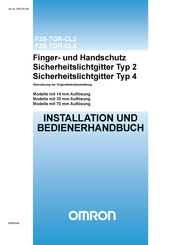 Omron F3S-TGR-CL Installations- Und Bediener Handbuch