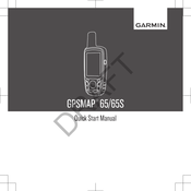 Garmin GPSMAP 65S Schnellstartanleitung