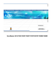 Samsung SyncMaster W56V Handbuch
