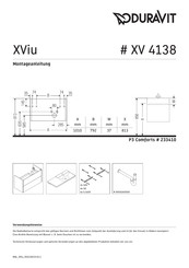Duravit XViu XV 4138 Montageanleitung