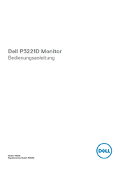 Dell P3221D Bedienungsanleitung