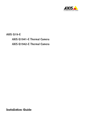 Axis Communications Q1942-E Installationsanleitung