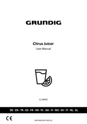Grundig Citrus Juicer CJ 6840 Bedienungsanleitung