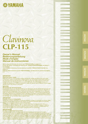 Yamaha Clavinova CLP-115 Bedienungsanleitung