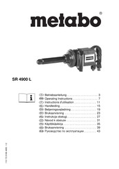 Metabo SR 4900 L Betriebsanleitung