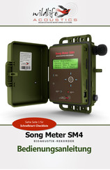 Wildlife Acoustics Song Meter SM4 Bedienungsanleitung