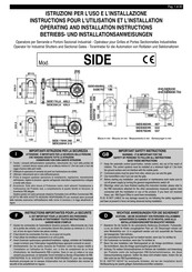 RIB SIDE250 Betriebs- Und Installationsanweisungen