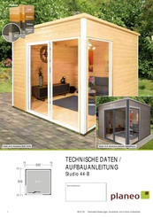 planeo Studio 44-B Technisches Daten / Aufbauanleitung