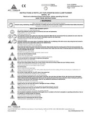 SIOUX ATI800FGB Bedienungsanleitung Und Teileliste
