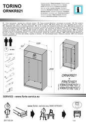 Forte TORINO ORNKR821 Montageanleitung