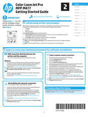 HP Color LaserJet Pro M477 Handbuch Für Die Inbetriebnahme