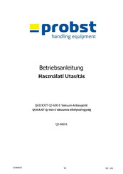 probst QUICKJET QJ-600-E Betriebsanleitung