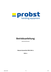 probst VAH-12 Betriebsanleitung