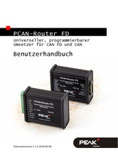 Peak System PCAN-Router FD Benutzerhandbuch