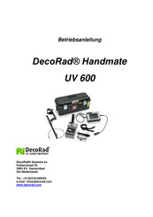 DecoRad Handmate UV 600 Betriebsanleitung