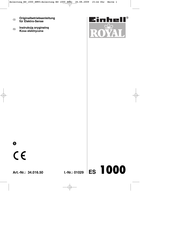 Einhell Royal ES 1000 Originalbetriebsanleitung