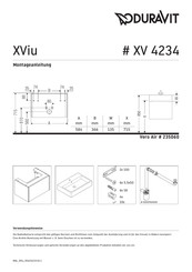Duravit XViu XV 4234 Montageanleitung