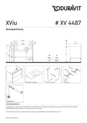 Duravit XViu XV 4487 Montageanleitung