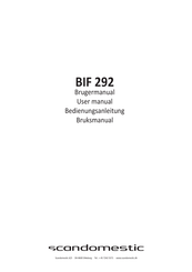 Scandomestic BIF 292 Bedienungsanleitung
