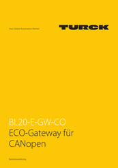 turck BL20-E-GW-CO Betriebsanleitung